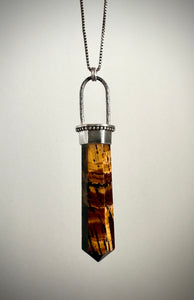 Tiger Eye Point Necklace