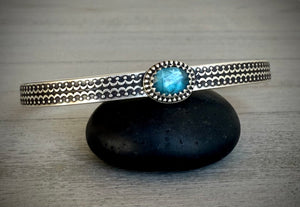 Reserved: Labradorite & Kyanite Stacker Cuffs- Remainder