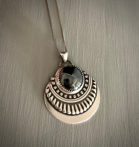 Hematite Boho Pendant