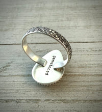 Load image into Gallery viewer, Mother of Pearl Teardrop Ring (reserved)