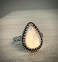 Load image into Gallery viewer, Mother of Pearl Teardrop Ring (reserved)