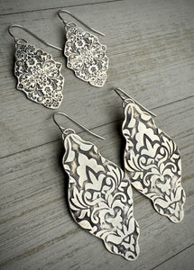 Victorian Silver Earrings