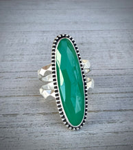 Load image into Gallery viewer, Faceted Chrysoprase Ring