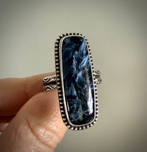 Load image into Gallery viewer, Pietersite Hand Stamped Ring