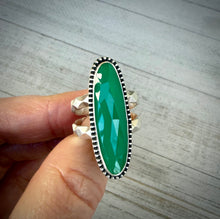 Load image into Gallery viewer, Faceted Chrysoprase Ring