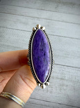 Load image into Gallery viewer, Charoite Marquis Ring