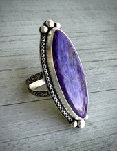 Load image into Gallery viewer, Charoite Marquis Ring
