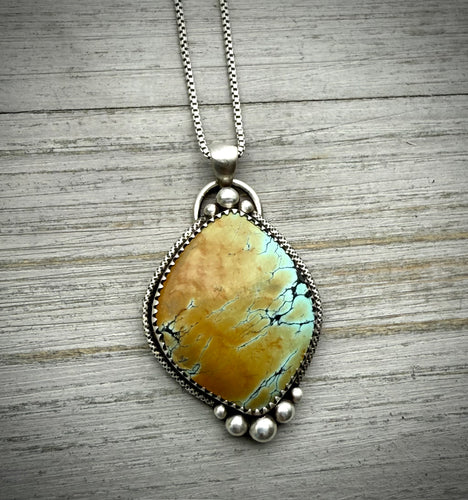 Golden Turquoise Pendant