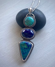 Load image into Gallery viewer, Triple Stoned Pendant-RESERVED