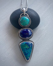 Load image into Gallery viewer, Triple Stoned Pendant-RESERVED