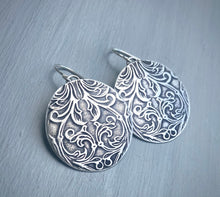 Load image into Gallery viewer, Baroque Silver Earrings