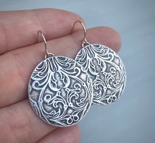 Load image into Gallery viewer, Baroque Silver Earrings