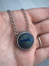 Load image into Gallery viewer, Titanium Druzy Necklace