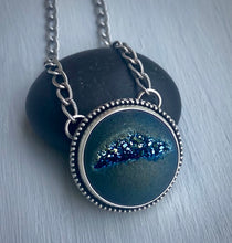 Load image into Gallery viewer, Titanium Druzy Necklace