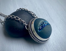 Load image into Gallery viewer, Titanium Druzy Necklace