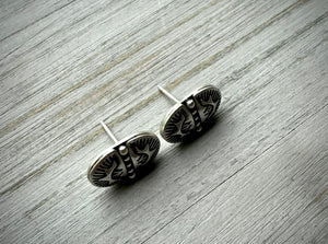 Hand Stamped Stud Earrings
