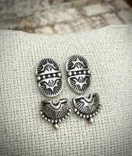 Load image into Gallery viewer, Hand Stamped Stud Earrings