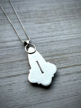 Load image into Gallery viewer, Hand Stamped Sunburst Turquoise Pendant