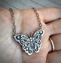 Load image into Gallery viewer, Silver Butterfly Necklace