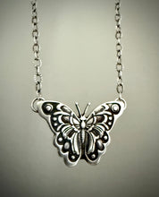 Load image into Gallery viewer, Silver Butterfly Necklace