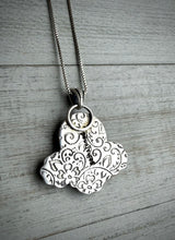 Load image into Gallery viewer, Floral Lepidolite Pendant