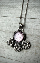Load image into Gallery viewer, Floral Lepidolite Pendant