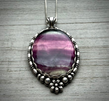 Load image into Gallery viewer, Floral Fluorite Pendant