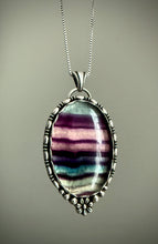 Load image into Gallery viewer, Floral Fluorite Pendant