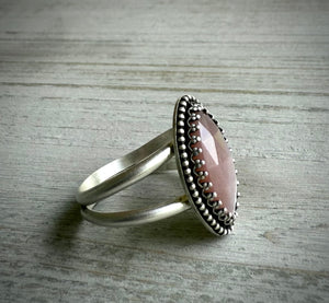 Pink Moonstone Ring