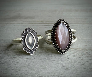 Silver Marquise Ring