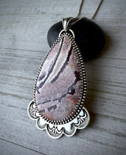 Load image into Gallery viewer, Hand Stamped Sonoran Dendritic Rhyolite Pendant
