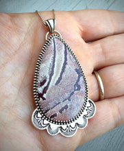 Load image into Gallery viewer, Hand Stamped Sonoran Dendritic Rhyolite Pendant