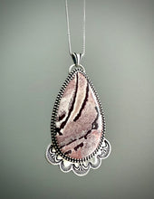 Load image into Gallery viewer, Hand Stamped Sonoran Dendritic Rhyolite Pendant
