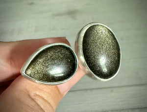 Double Stone Golden Sheen Ring- Remainder