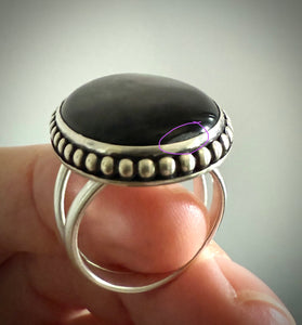 Black Mother of Pearl Ring