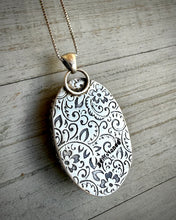 Load image into Gallery viewer, Floral Fossil Coral Pendant