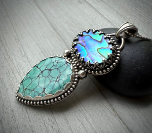 Abalone & Turquoise Pendant