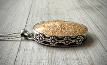 Load image into Gallery viewer, Floral Fossil Coral Pendant