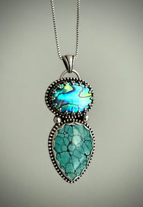 Abalone & Turquoise Pendant