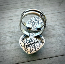 Load image into Gallery viewer, Turquoise &amp; Pyrite Double Stoned Split Ring