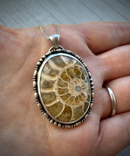Load image into Gallery viewer, Blonde Ammonite Pendant
