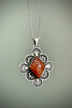 Load image into Gallery viewer, Hand Stamped Confetti Sunstone Pendant