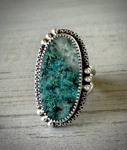 Shattuckite Chrysocolla Ring