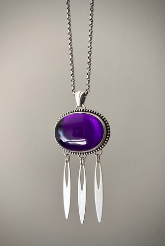 Amethyst Fringe Necklace