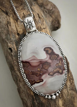 Load image into Gallery viewer, RESERVED: Coffee Bean Jasper Floral Pendant