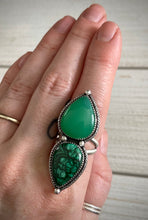 Load image into Gallery viewer, Malachite &amp; Chrysoprase Ring