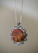 Load image into Gallery viewer, Hand Stamped Maligano Jasper Pendant