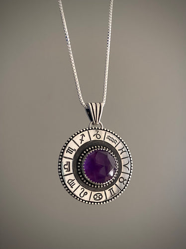 Reserved: Amethyst Astrology Pendant