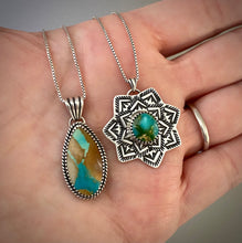 Load image into Gallery viewer, Ombre Royston Ribbon Turquoise Pendant