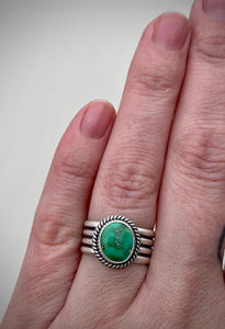 Emerald Valley Turquoise Wide Band Ring